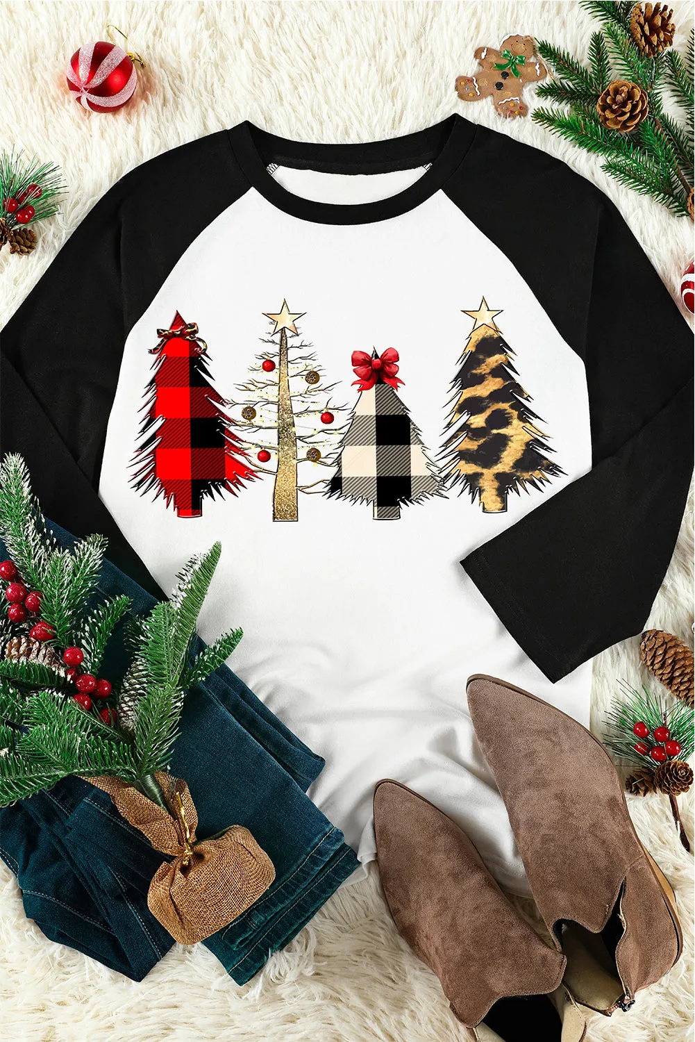 Color Block Raglan Sleeve Pullover Top