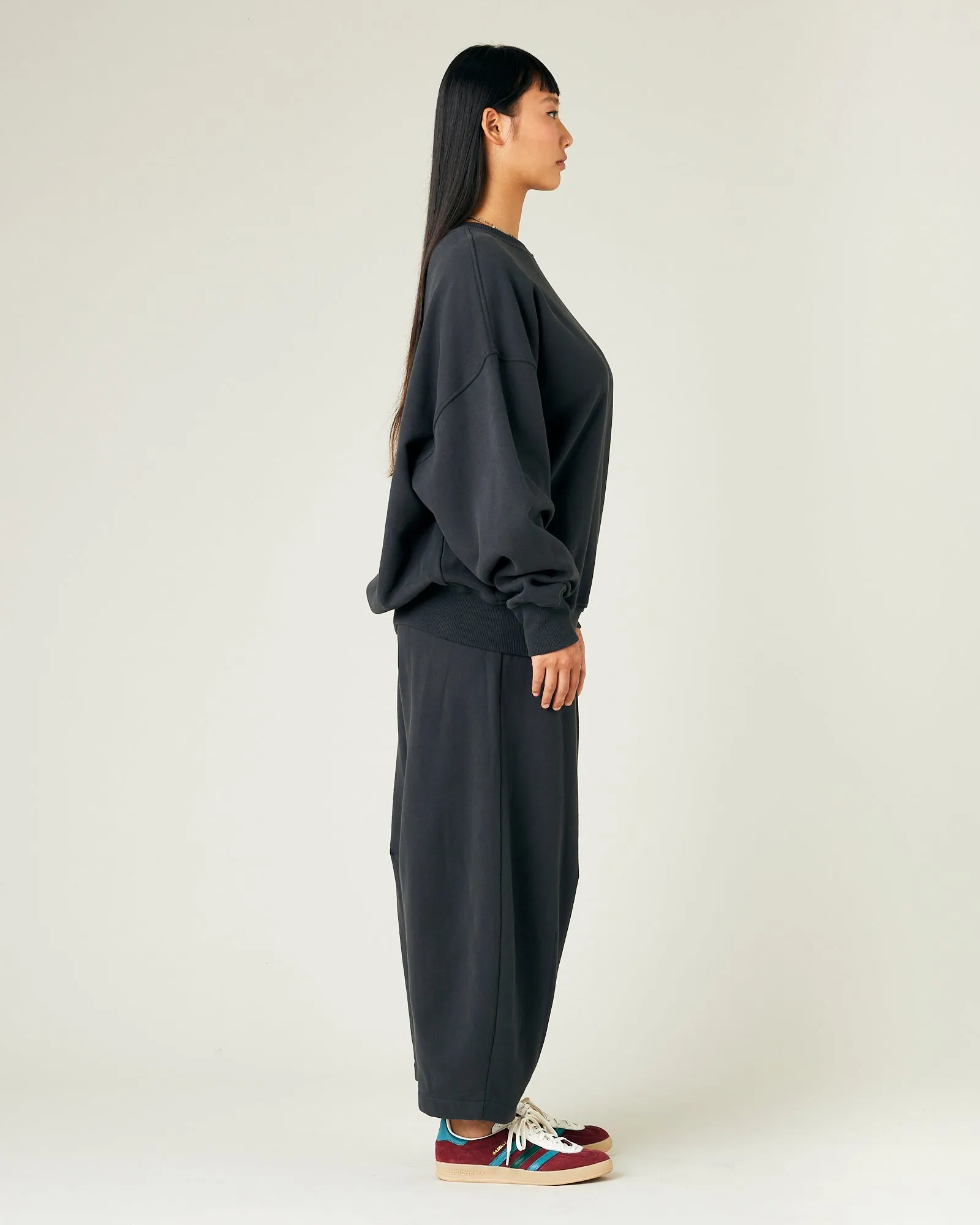 Daisy Slate Organic Cotton Jersey Trousers