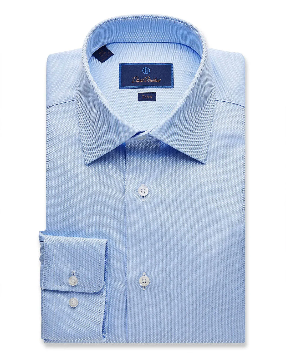David Donahue Trim Fit Dress Shirt