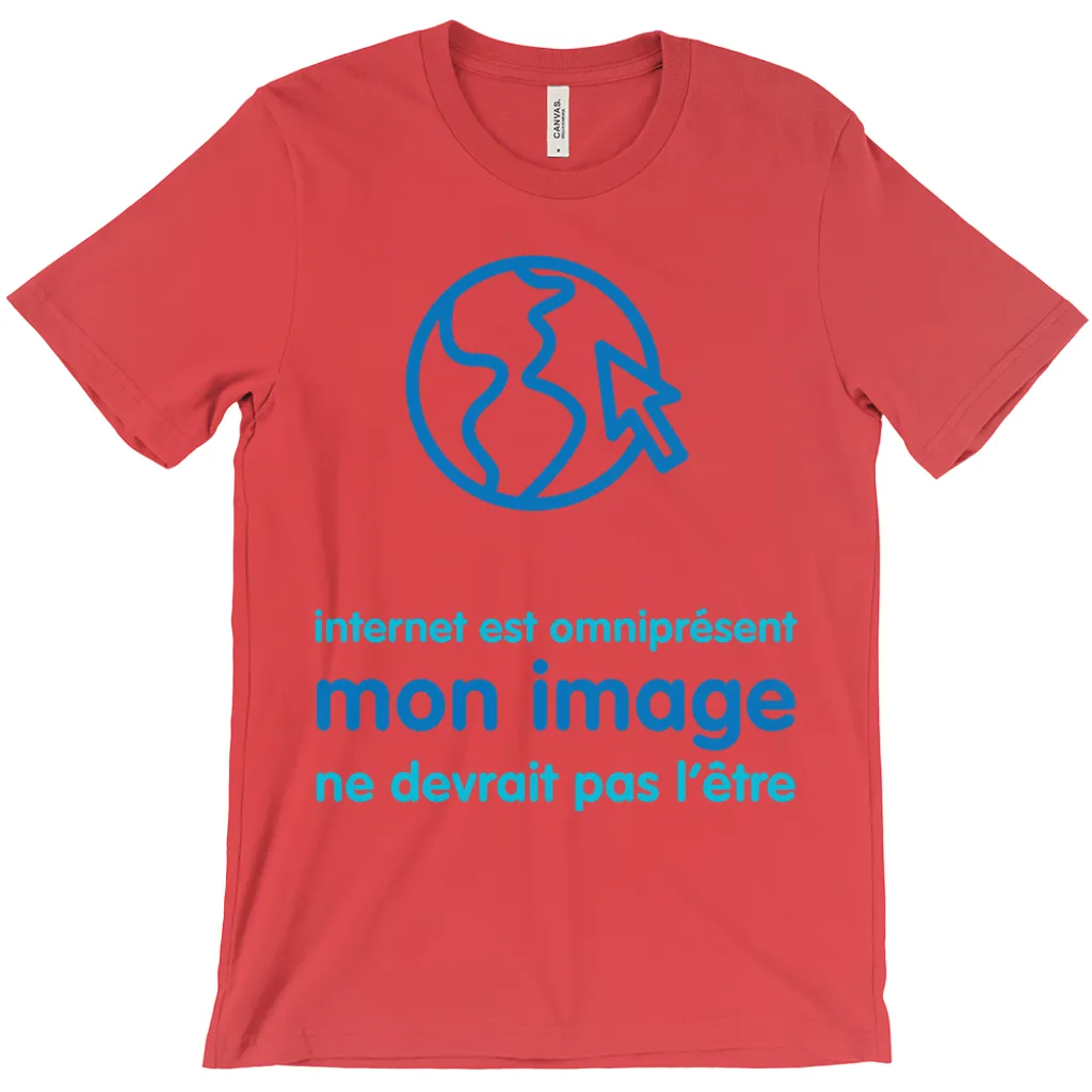 Internet is Ubiquitous Adult T-Shirts (French)