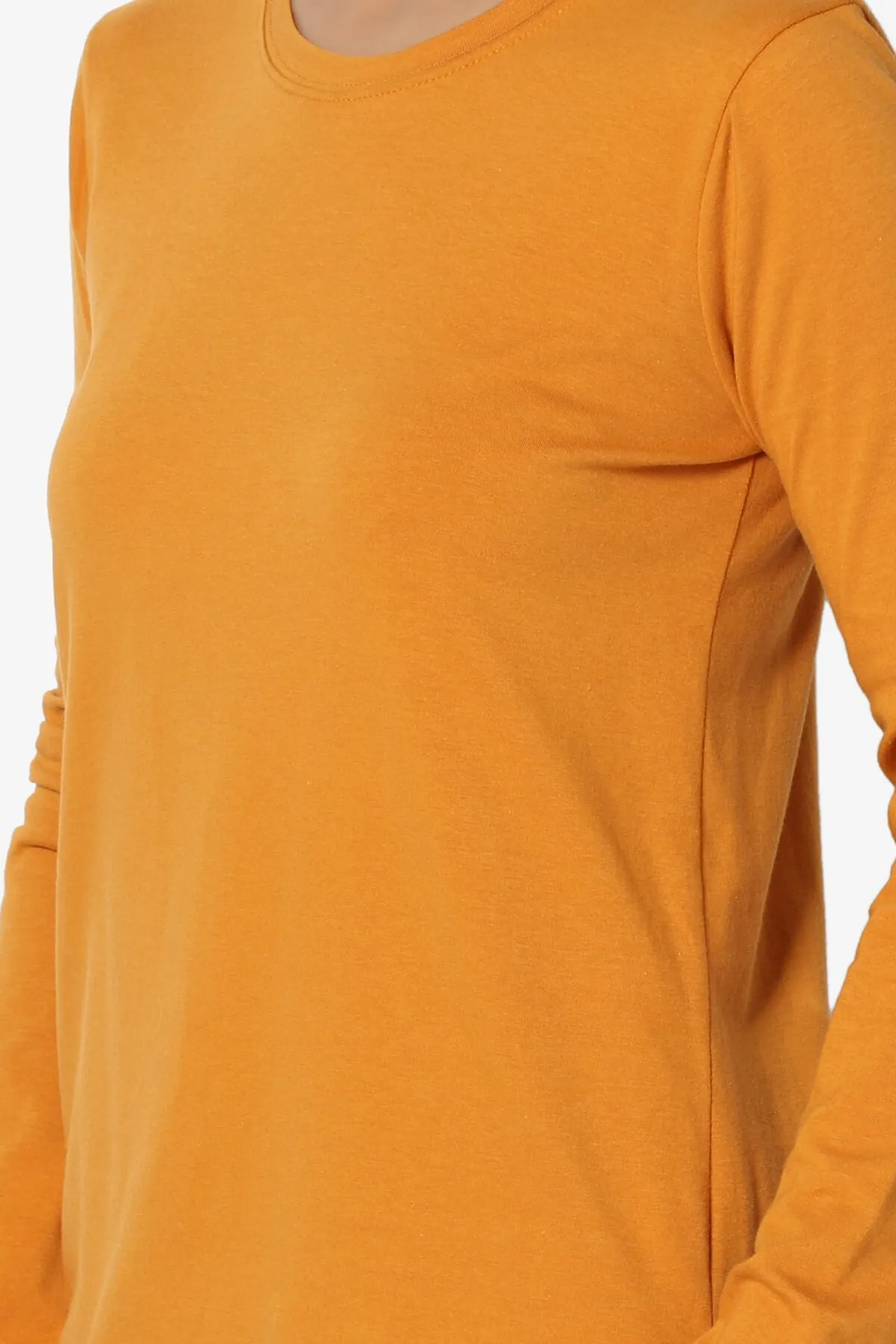 Lasso Cotton Crew Neck Long Sleeve T-Shirt PLUS