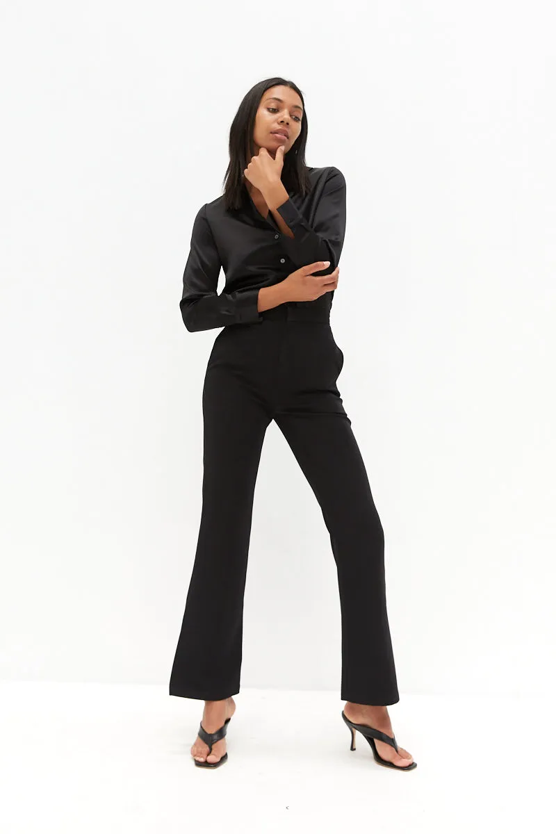 Side Split Pants - Black